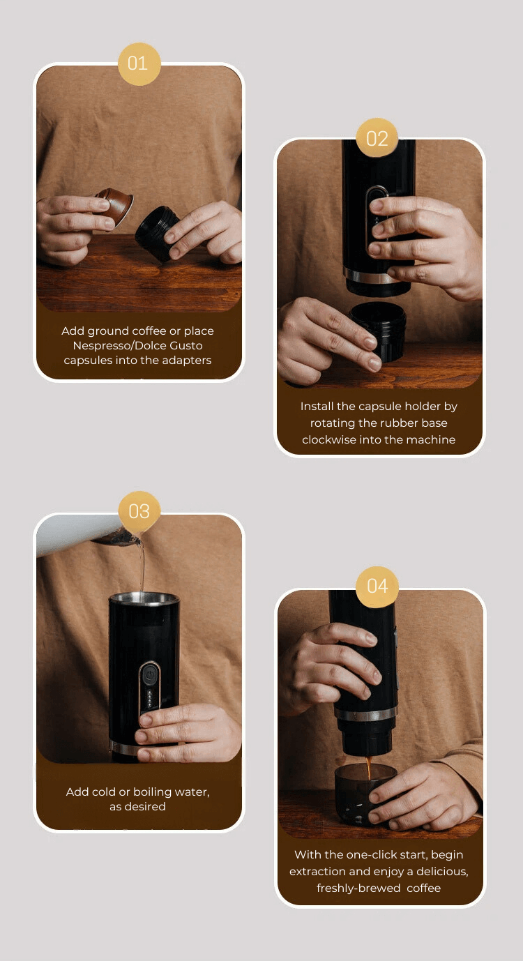 JavaJourney™ Portable Espresso Maker